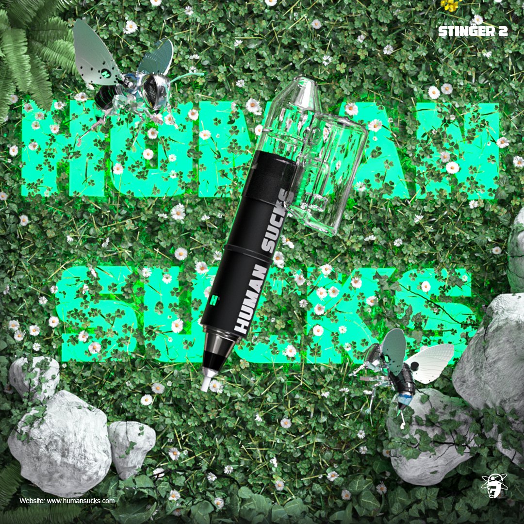 STINGER 2 is ready for some outdoor games!
Cop one here: linkpop.com/humansucks

#humansucks #stinger #nectarcollector #electricnectarcollectors #dabbing #dailycannabis #stonerchic #blazeup #wakenbake #cannabiscures #420presents #highlife #stonerlife #weedsmokers #smokingweed