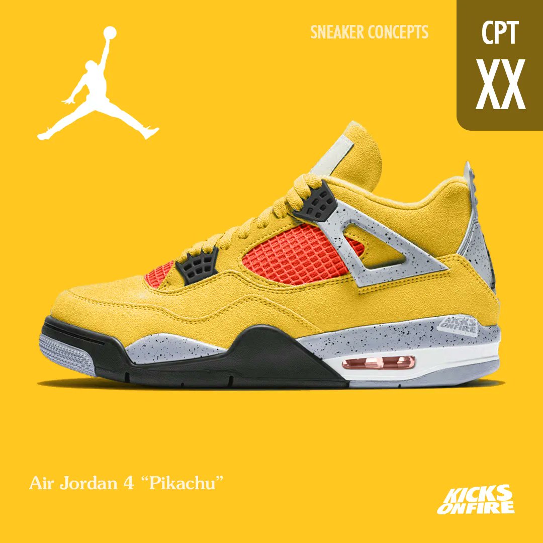 KicksOnFire on CONCEPTS: Air Jordan 4 “Pikachu” ⚡️ https://t.co/1JcVGK4sMx" / Twitter