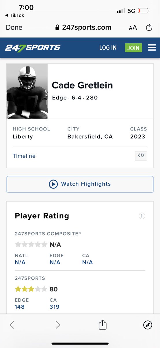 Cade Gretlein (@cadegretlein) on Twitter photo Blessed to be ranked a 3 star⭐️ big thank you to <a href="/BrandonHuffman/">Brandon Huffman</a>. Still more work ahead. Blessed to be ranked a 3 star⭐️ big thank you to <a href="/BrandonHuffman/">Brandon Huffman</a>. Still more work ahead.