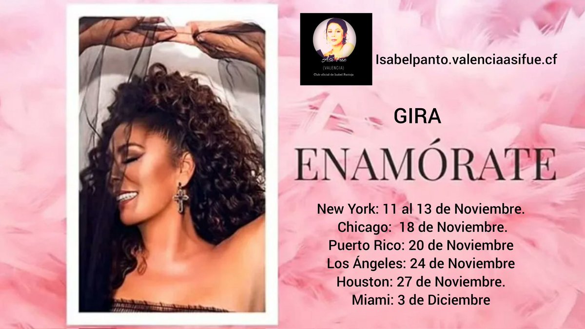 🟢-FECHAS CONCIERTOS:
Gira Americana de <a href="/_ISABELPANTOJA/">ISABEL PANTOJA</a>.❤️‍🔥