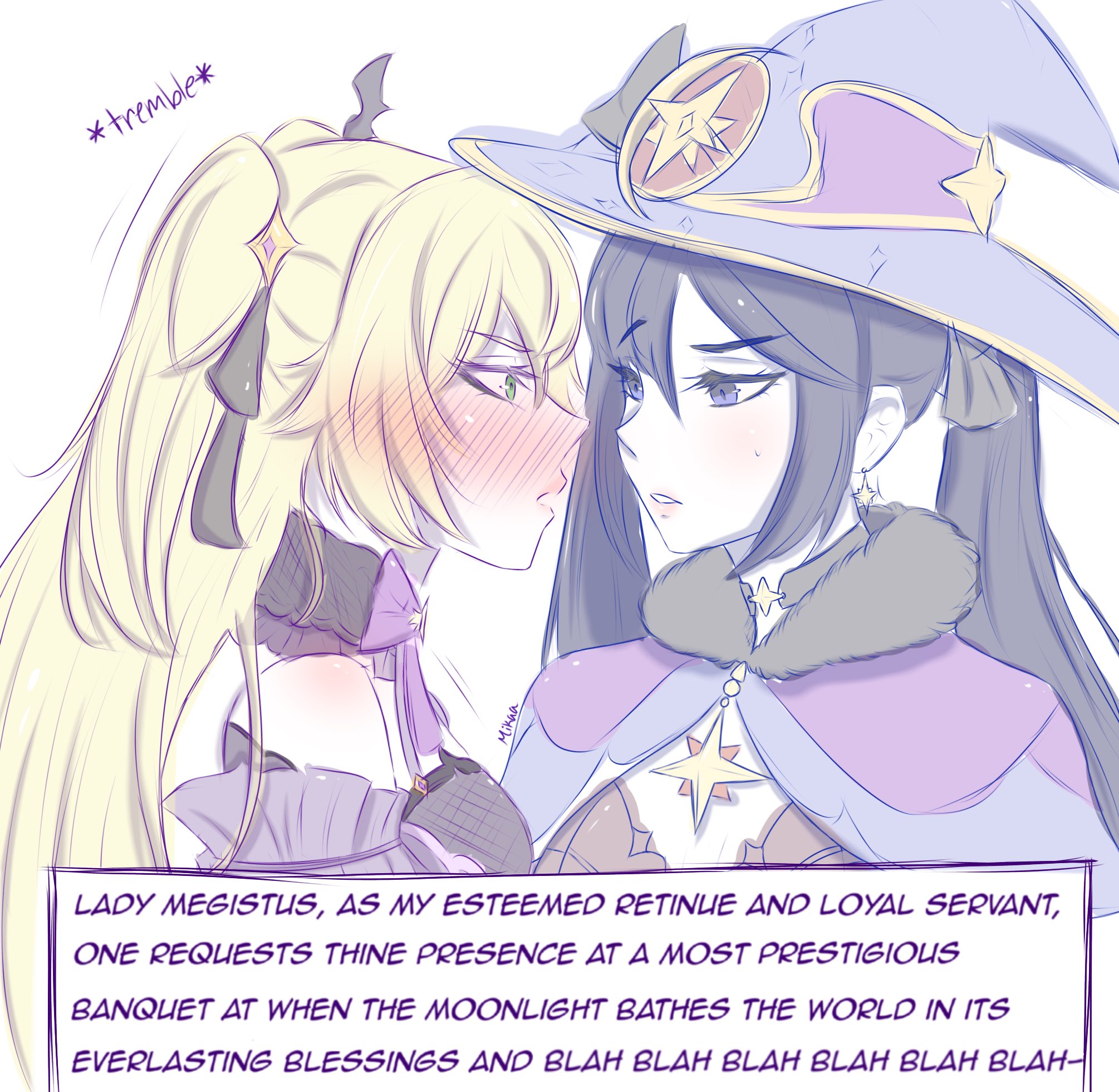 shenlan lover on X: guess what i'm back and they were so gay during this  event #monafischl #mona #fischl t.coiiZ9CCrqYo  X