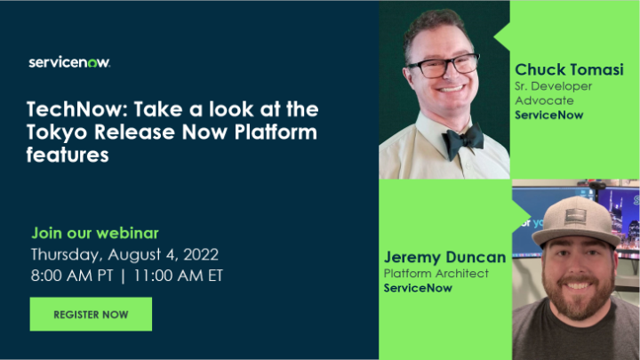 TokyoKjell's tweet photo. Ready to learn about new features, new capabilities and new ways to make your business work? Reserve your seat for "TechNow: Take a look at the Tokyo Release Now Platform features" 👉 https://t.co/YyyPZUBmFI https://t.co/atmejODbln