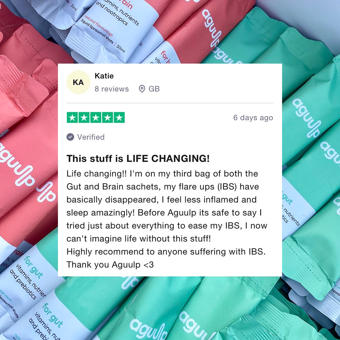 Life 👏🏼 changing 👏🏼 Now that's what we like to hear.

Don't settle for another day of discomfort. Hit the link to kick start your Aguulp for Gut routine - bit.ly/3yOjtu1