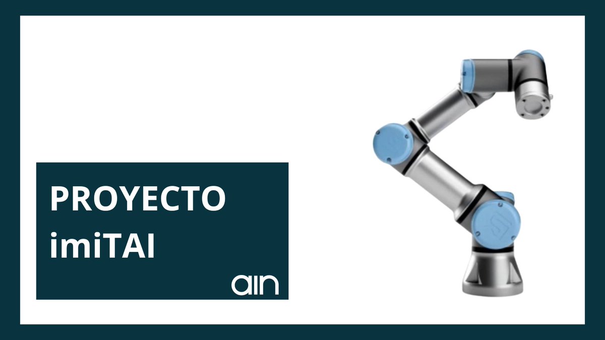 AIN_Navarra's tweet photo. #ProyectosAIN| ¿Conoces ya el proyecto #imitAI? El objetivo es investigar una nueva solución robótica capaz de adaptar su movimiento de forma autónoma y precisa ante entornos cambiantes típicos de la industria 

🔗Más info https://t.co/LIMBgBICGi https://t.co/Zoqrux7vFO