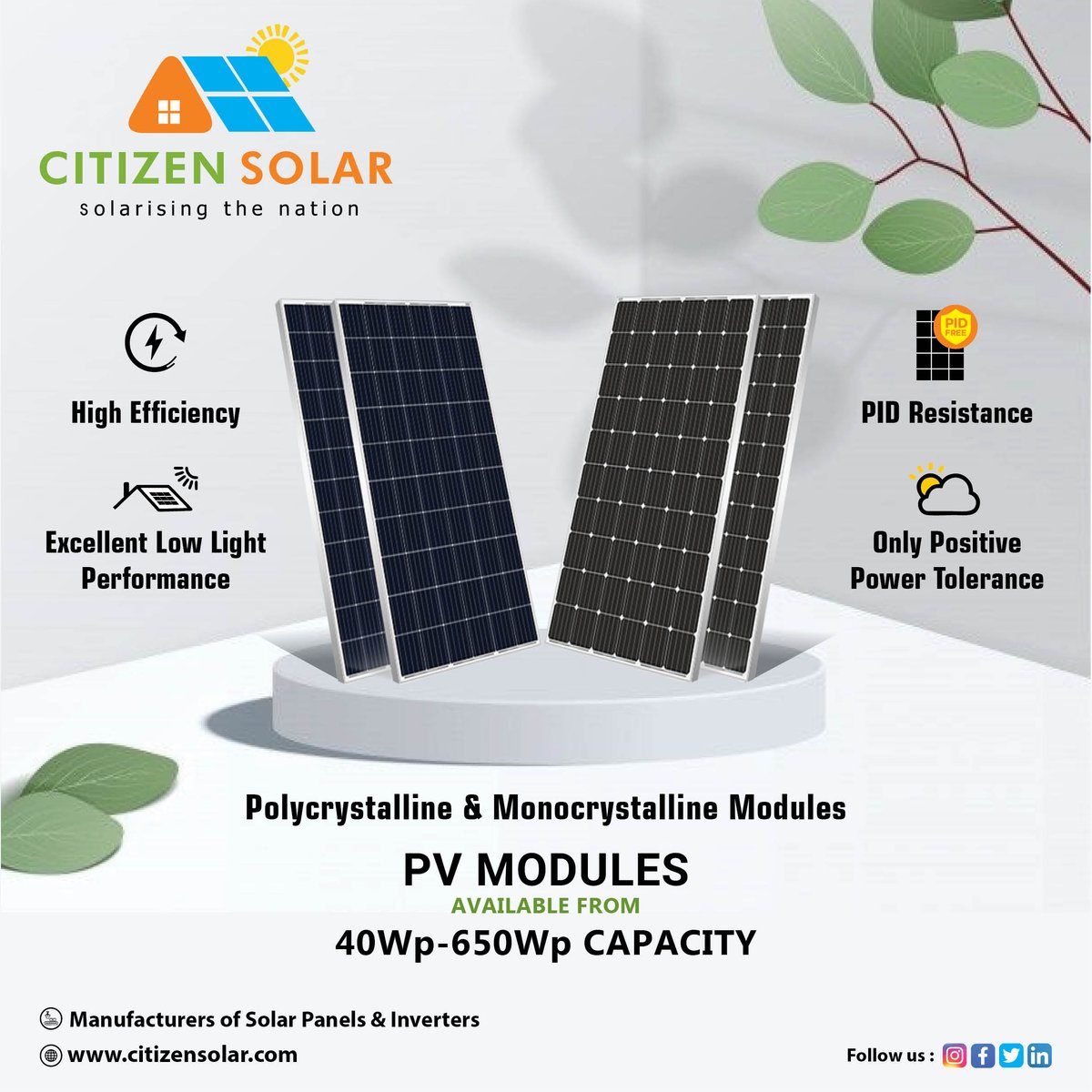 We the master of harvesting Solar Energy!

#solarpower #solarenergy #solarpanels #renewableenergy #cleanenergy #GoGreen #SOLAR #almmapproved #ahmedabad #Citizen #CitizenSolar