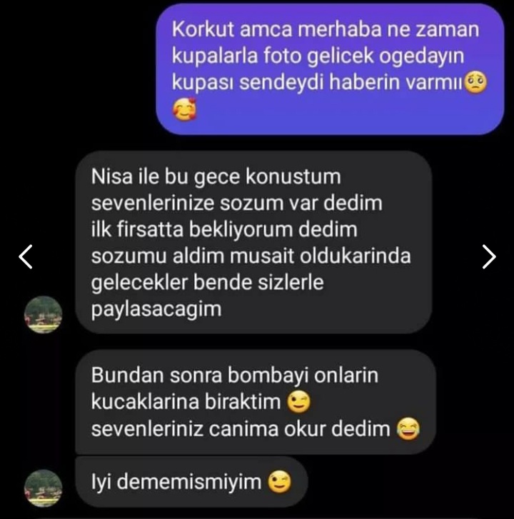 #ognis Ay şükürler olsun.😍😁😉Korkut amcam bitanesin sen😘kupalarla fotomuz yakındır.🏆🏆