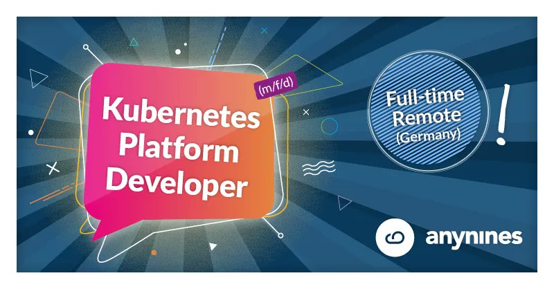 anynines's tweet image. We are searching for a #K8s #PlatformDev to #workremote in #Germany and we offer:
*Flexible working hours  *Further training
*Competitive salary  *Good work/life balance
*All around AWESOME teammates
Interested? Hi, we are anynines...😏
☑️ Check out: anynin.es/3a87uiq