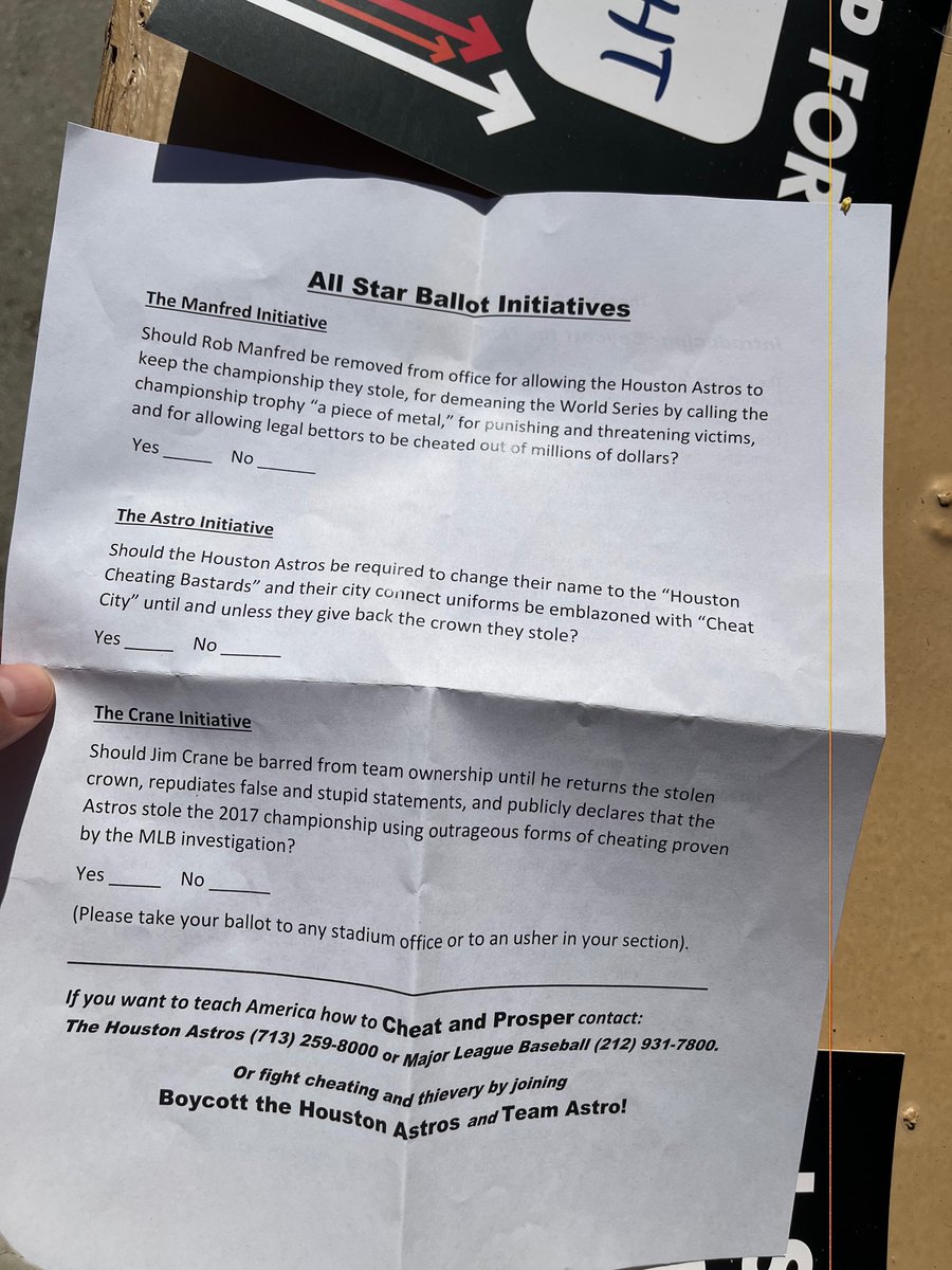 They were bringing the smoke outside Dodger Stadium for the All-Star game…handed this on the way in.