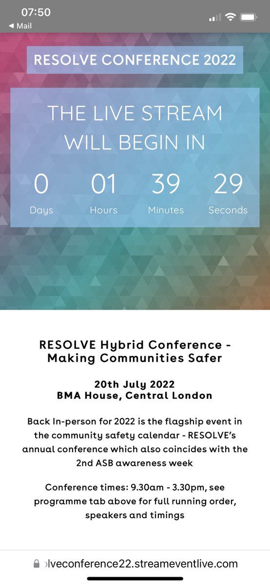 PenniConnectIn's tweet photo. Today @ConnectInEvents are in London delivering @resolveasb Making Communities Safer Hybrid conference first in person in 3 years I am sure it will be lively and engaging virtually in the current climate ! #resolveconf22 https://t.co/mRc4vEBF6V