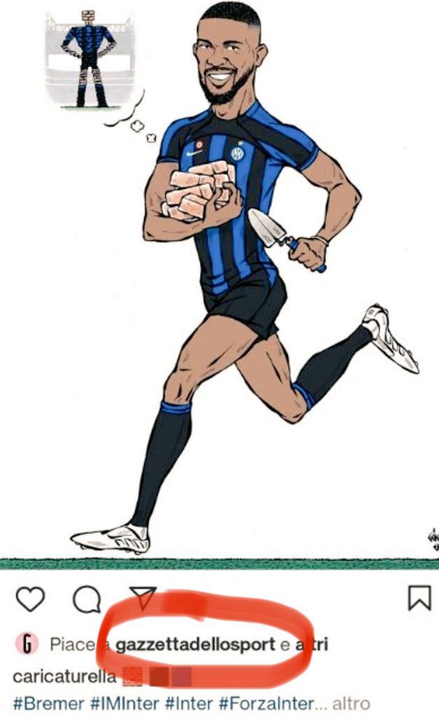 filomorgan's tweet photo. Fanzine ufficiale. E se glielo fai notare, tifosi e giornale si arrabbiano pure! Perché i media sono juventini! 🤣🤣🤣 @Gazzetta_it #fanzine #inter #amala #calciomercato #bremer #torino #bremerinter #juventus https://t.co/kraWoq1SXq