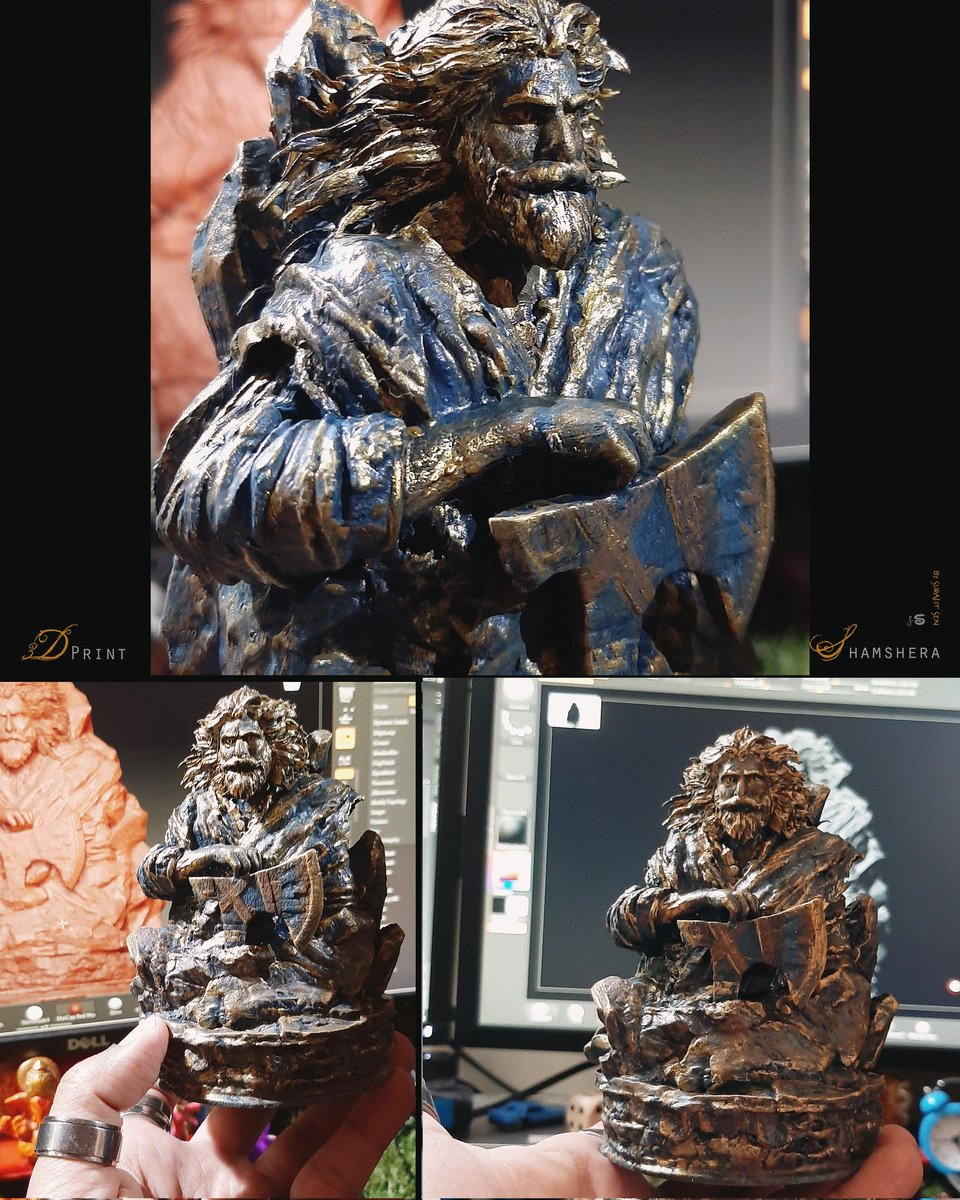 I’m really happy to share my 3d print attempt with “Shamshera”-Digital Sculpture
Follow me 
artstation.com/surajitsen
#shamsherafanart 
#shamshera #ShamsheraIn4Days @karanmalhotra21 @its_rk_world @yrf @yrfmusic #Shamshera22ndJuly #RanbirKapoor #VaaniKapoor #KaranMalhotra