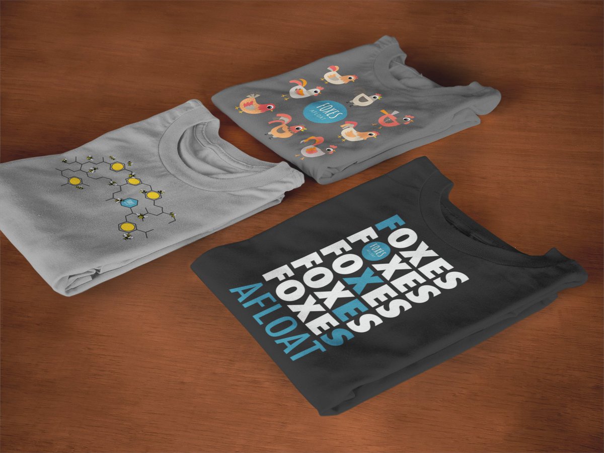 FoxesAfloat's tweet image. FREE DELIVERY on our NEW MERCH! 🤩
Check out Colin's awesome Chickens and Bees designs in our fresh new online store. Order before Friday for free worldwide delivery 👉🏻 bit.ly/3RNIyOv