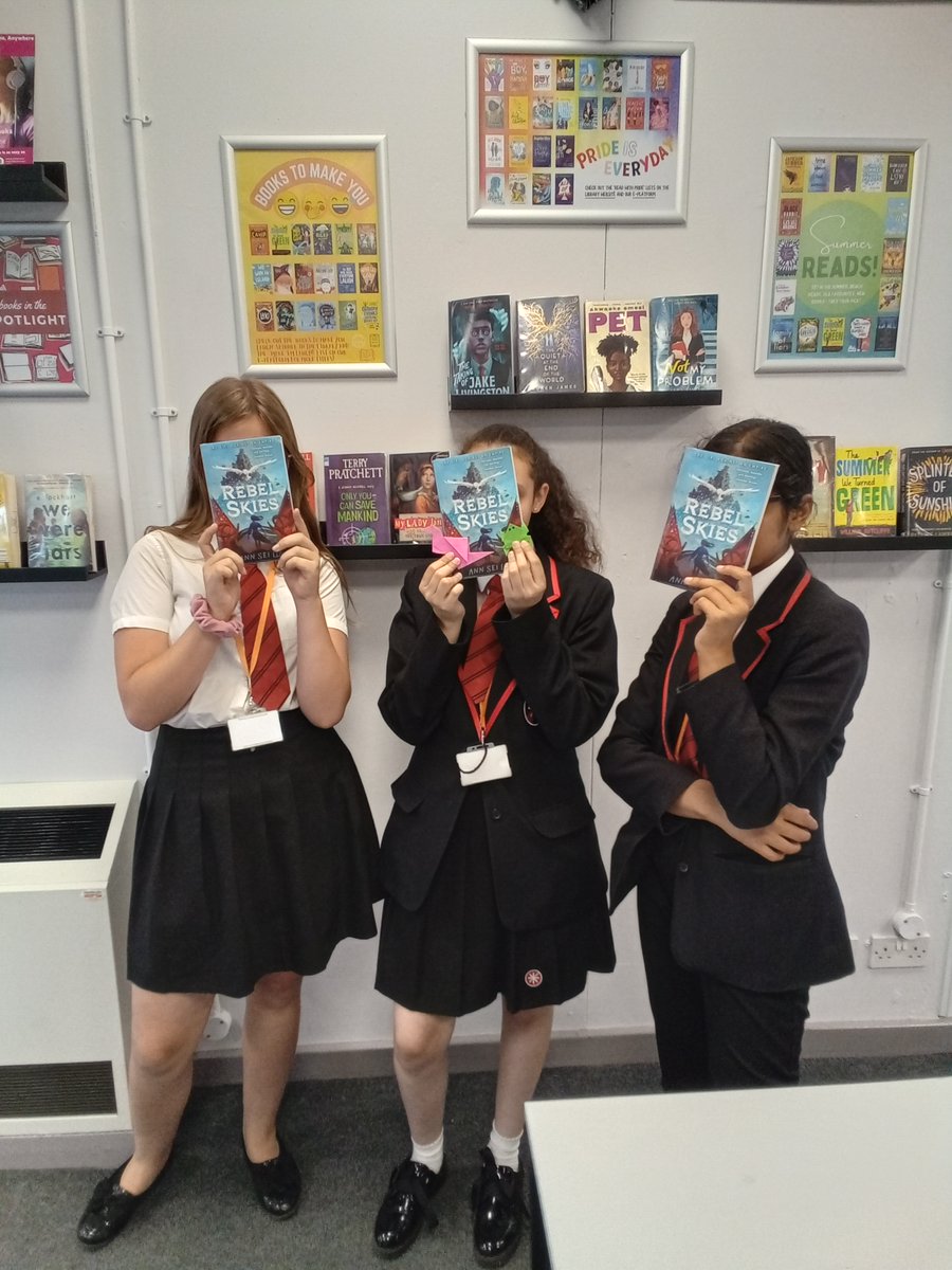 The final #GSAReads book for this academic year was #RebelSkies by @AnnSeiLin1 Another 5🌟read and the group who are really hoping for a sequel!  Thank you to @WalkerBooksUK @ReadingAgency for another fantastic reading opportunity, reviews are on the way! #readingforpleasure