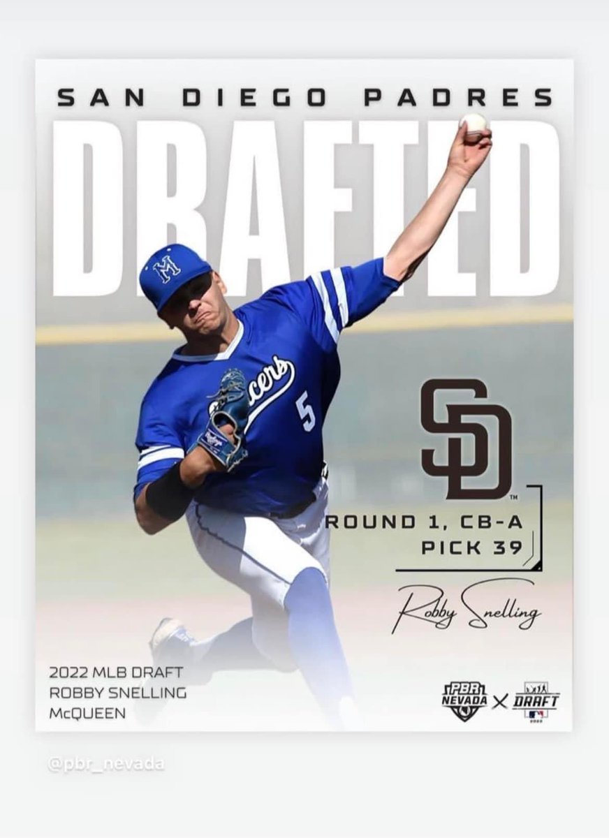 This past Sunday was quite a special day for the Scorpions organization. We had two teams win the World Series and former Scorpion Robby Snelling was drafted in the 1st round 39th overall to the San Diego Padres! #sdpadres #b9prep #mlb