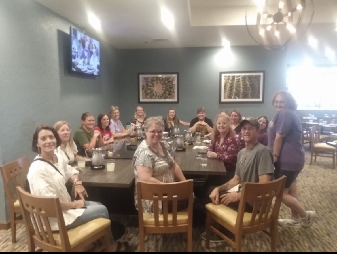 The GWA &amp; SVS Teams breaking bread together.  Collaborating ideas for a great school year:).