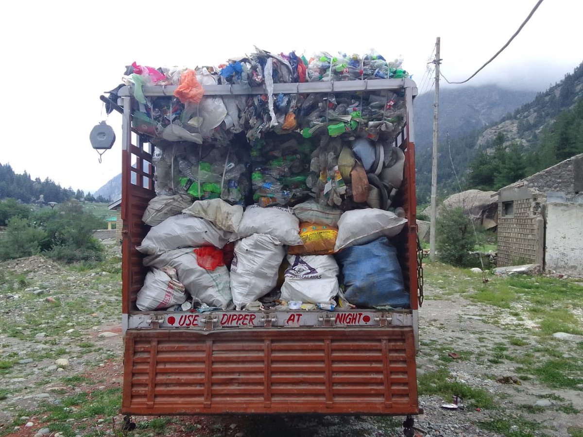 Source Segregation 

Further sorting &amp; compressing at the MRF (Material Recovery Facility) 

&amp; eventually recycling 

from 100kg to 2 tonnes per day collection now 

Do you know how much carbon footprint we reduce by disposing non biodegradable waste properly, per kg ?