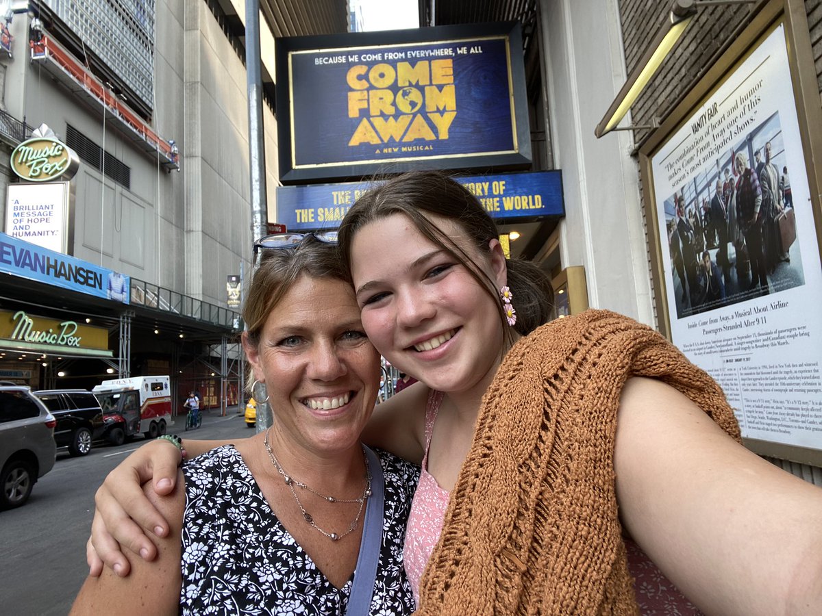 S_MEvans's tweet photo. Do yourself a favor and go see Come From Away on Broadway if you haven’t already. I laughed, I cried - incredible show! https://t.co/GDlFCj1C8S