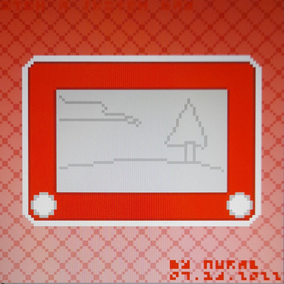 nuralsblog's tweet photo. A land with a tree was drawn using etch a sketch.
#EtchASketch #art #pixelart #dailydrawingchallenge #latestversion #NuralsBlog https://t.co/CyeRFGqhu2