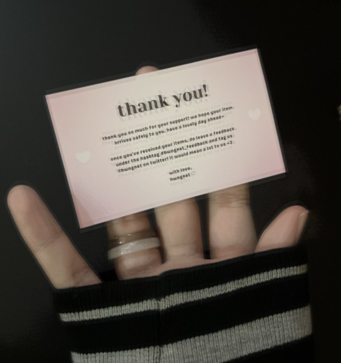 leebittist's tweet photo. 💌 today's mail 

hi @hwngnet my homaika rings dupes came safely!! nasib baik it fits perfectly hsjshsh gonna start wearing these 24/7 now wooo theyre soooo pretty and soooo affordable!! thank you for selling these to me 😘😘😘 #hwngnet_feedback https://t.co/5psAAe5pSh
