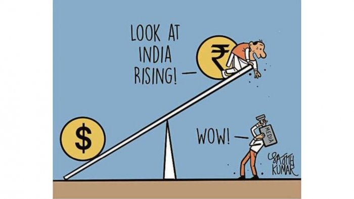 #DHToon | India rises on the 'seesaw' of finance

#IndianRupee #USDollar #Inflation #ReserveBankofIndia #RBI #IndianEconomy #EconomicSlowdown #StockMarkets #DHCartoon