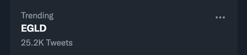 botblastcap's tweet photo. $EGLD is trending bois 👀 https://t.co/BRjgsufIgl