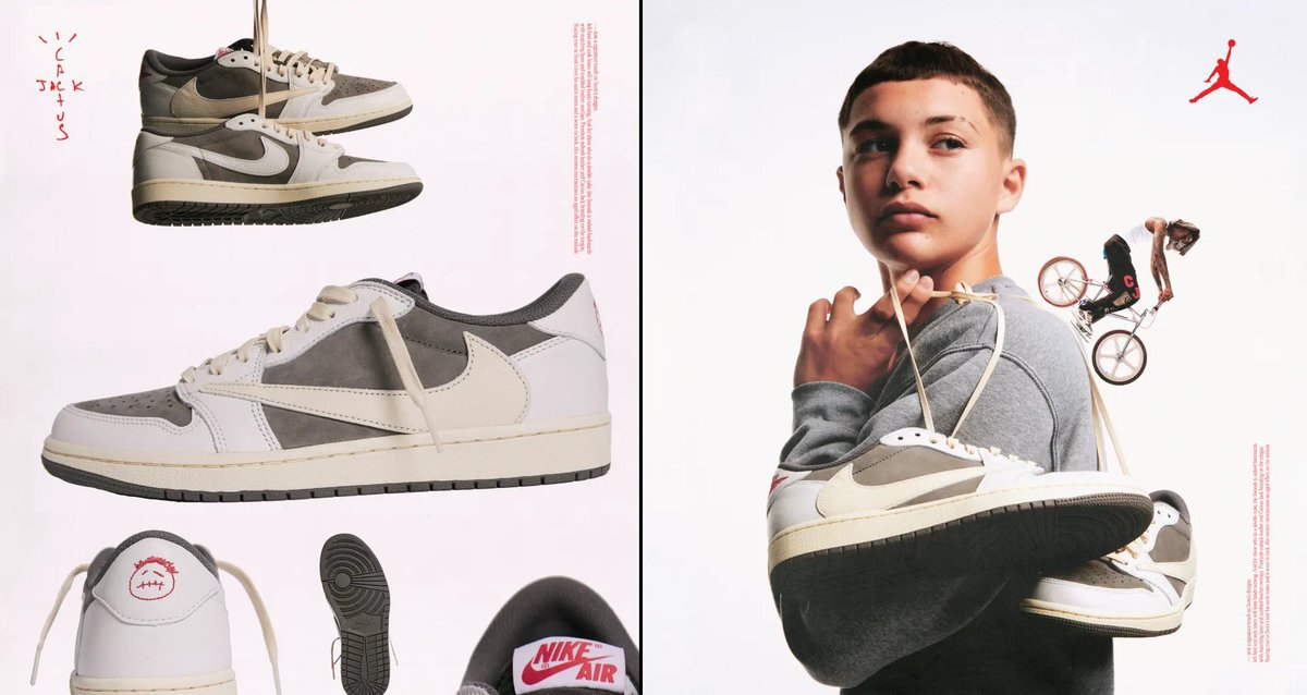 dresscodenet's tweet photo. Travis Scott / Nike Air Jordan1

トラヴィス・スコット・リバース・モカ

7月21日9:00～、SNKRSにて発売

トラヴィス・スコットの最新モデル「エア・ジョーダン1」がいよいよ国内発売

SNKRS直リンク、Atmos抽選、DSML抽選ページなどを公開中↓
https://t.co/2vl1GqE1sW https://t.co/4abGOkxmPJ