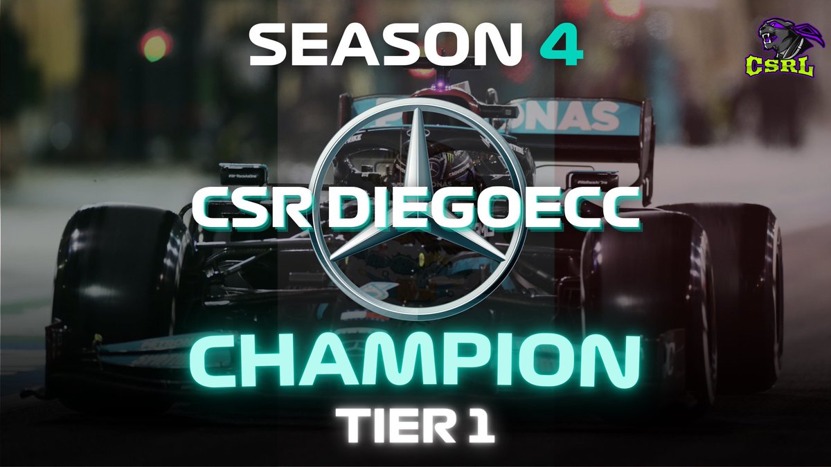 CompSRL's tweet image. Our season 4 Champions!

Tier 1 Drivers - CSR DiegoECC🇲🇽
Tier 1 Constructors - CSR Bullet🇲🇽 - SkaryusSpunk🇨🇴

Tier 2 Drivers - CSR Hayes🇨🇦
Tier 2 Constructors - CSR Hayes🇨🇦 - CSR Papi🇭🇳

#wearecompetitive #formula1 #formula1game #simracing #motorsport
