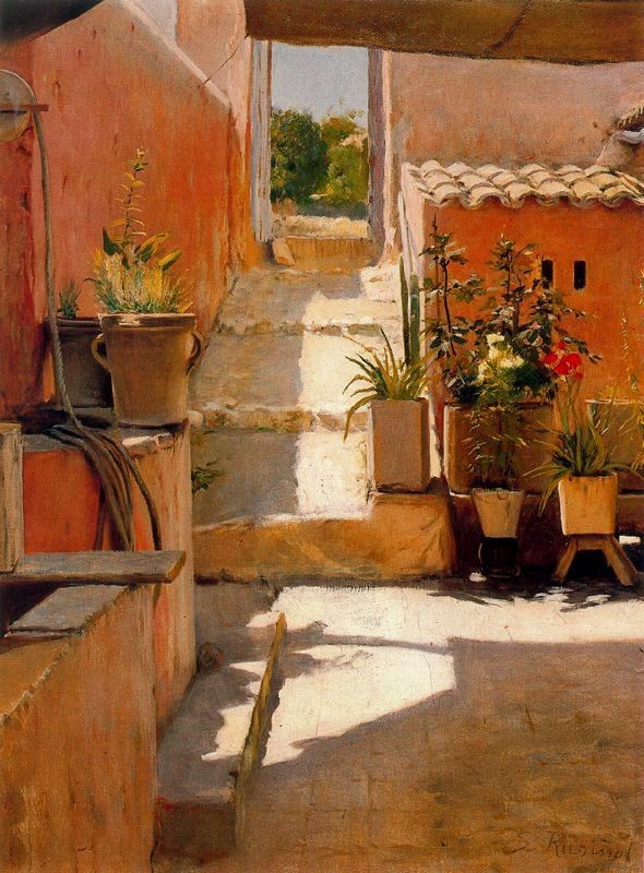 JimBeattie18's tweet photo. Good Morning ☀️
Patio 1892
Painting by Santiago Rusiñol. https://t.co/ksBuXps8aO