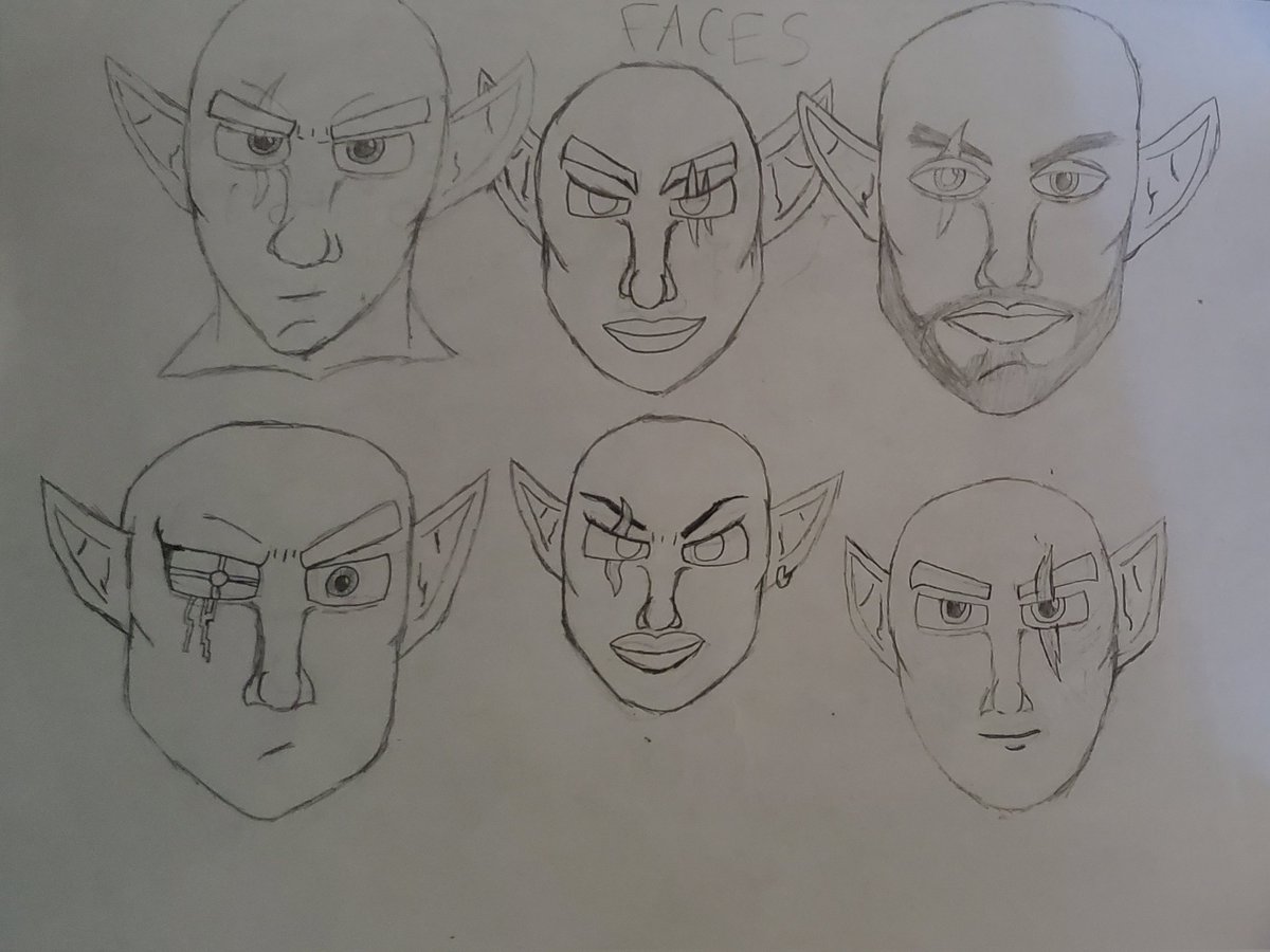 ActionSayianGam's tweet image. Hey everyone, I'm creating a main character for a project of mine and was curious out of these six faces, which one would you choose to be the main protagonist if you were allowed to choose?? #creatingcharacter #maybeforagame #foragame #drawing #characterdesign #designing #sketch