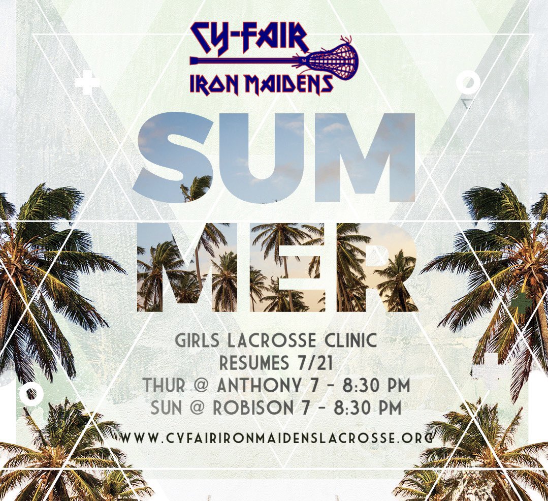 🗣 Summer clinic resumes this Thursday on 7/21!  Pass the word!  See you there!