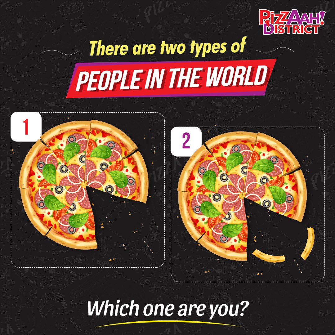 mypizzaah's tweet photo. Do you know anyone who eats their pizzaa like this if yes Tag them in the comments section!!!
Just call 9029889889 or visit https://t.co/iWlmYtSoUC to place order
We are also available on @swiggyindia and @zomato
#pizzamemes #pizzalover #pizzatime #pizzaeater #pizzacrusts https://t.co/n1fvrO3CnZ