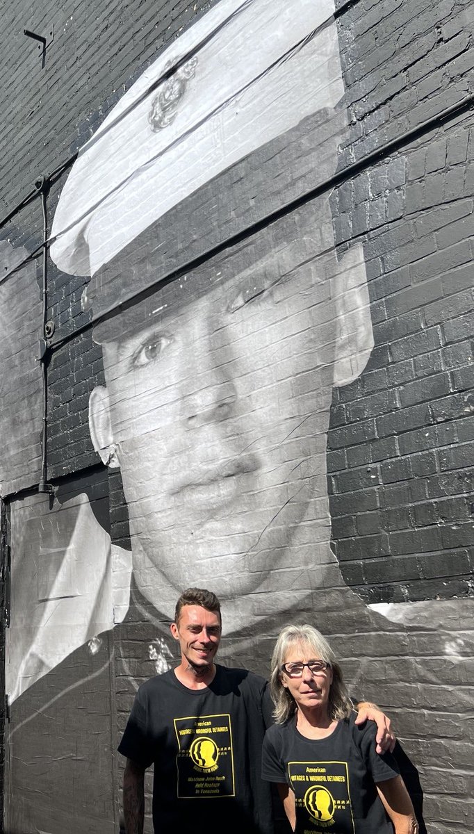 roberth12397289's tweet photo. Matt's Mom and brother Devin at Bring Our Families Home mural in Georgetown DC 
Please join us and other Family members of American hostages &amp; wrongful detainees held abroad on 
Wednesday, July 20th @ 11:30 am ET: Mural Debut &amp; Press Conference. 3125 M Street, NW; Washington, D.C https://t.co/XXEe2aj7pq