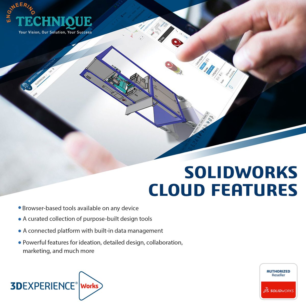 engg_technique's tweet photo. Introducing the SOLIDWORKS Cloud - A browser-based, 3D design and lifecycle management solution. https://t.co/fVpfSUs0W5
#solidworks #cloud #3ddesign #solidworkscloud #3dcad #3dexperienceworks #design #solidworks2022 #futureofdesign #cad #datamanagement #engineeringtechnique https://t.co/ljF7VYaMkO