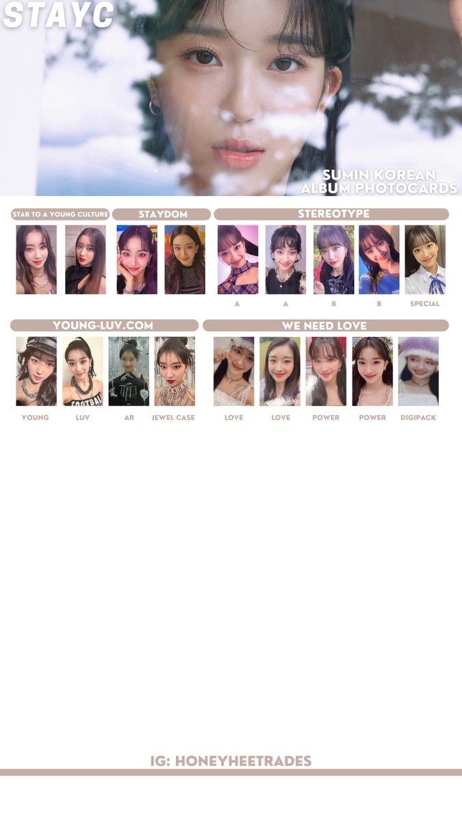 STAYC [30/30] 스테이씨 PHOTOCARD 포토카드 TEMPLATE [ WE NEED LOVE