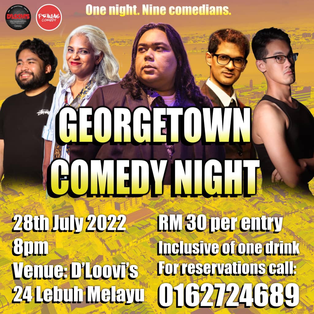 PENANG LANG!

Some funny folks are heading north next Thu 28/7 <a href="/sharkiller13/">Shaq Munisamy</a> <a href="/karim_raqib/">Raqib Karim</a> @s_irfanmansor 🎤🔥

Along with <a href="/ComicalGaru/">Garu Rumon</a> and four of Penang's regular open mic regulars 🍻

Whatsapp +60162724689 for tix.

#comedy #standupcomedy #livecomedy #malaysiancomedy #comedian