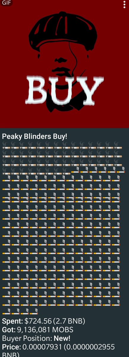 What a great sight to wake up to.

Keep em coming fam!

#BSCGems #1000x #PeakyBlinders #PEAKYBLINDERSTOKEN #PEAKYBLINDERSBSC
