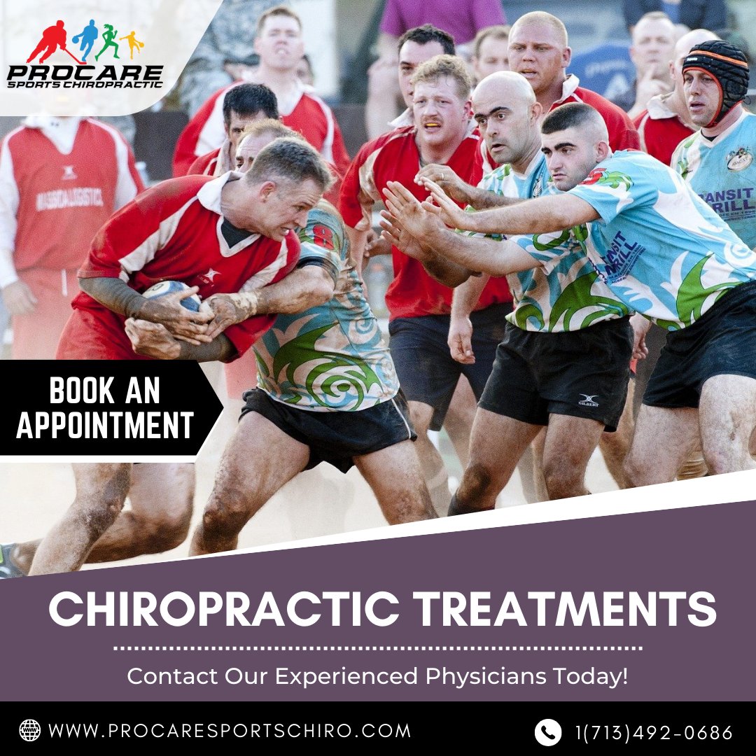 If you're an #athlete, you're aware of the various strains of pushing, #running,etc. As a result, getting hurt while participating in these activities is rather common.

Call #ProCareSportsChiropractic expert doctors👩‍⚕️right away!

☎ - 1(713) 492-0686

#sportsinjury #chiropractic