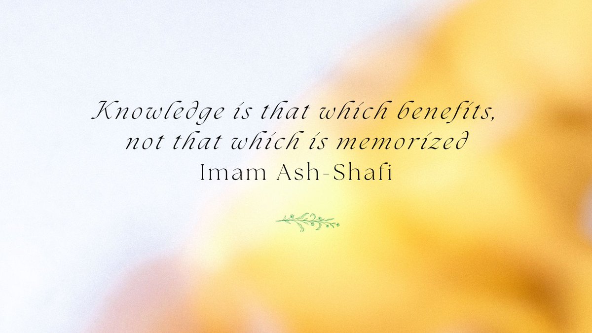 Shararovais's tweet photo. Knowledge is that which benefits, not that which is memorized
#ImamashShafi
#knowledge #learning #knowledgeispower #quoteoftheday #knowledgeiswealth
#knowledgeispower #lifequotes
#wisdom #wisdombuilds
#wisdomteaches #wisdomispower
#quotes #quotesandthoughts
#quotesaboutlife https://t.co/IYv0ucw4nR