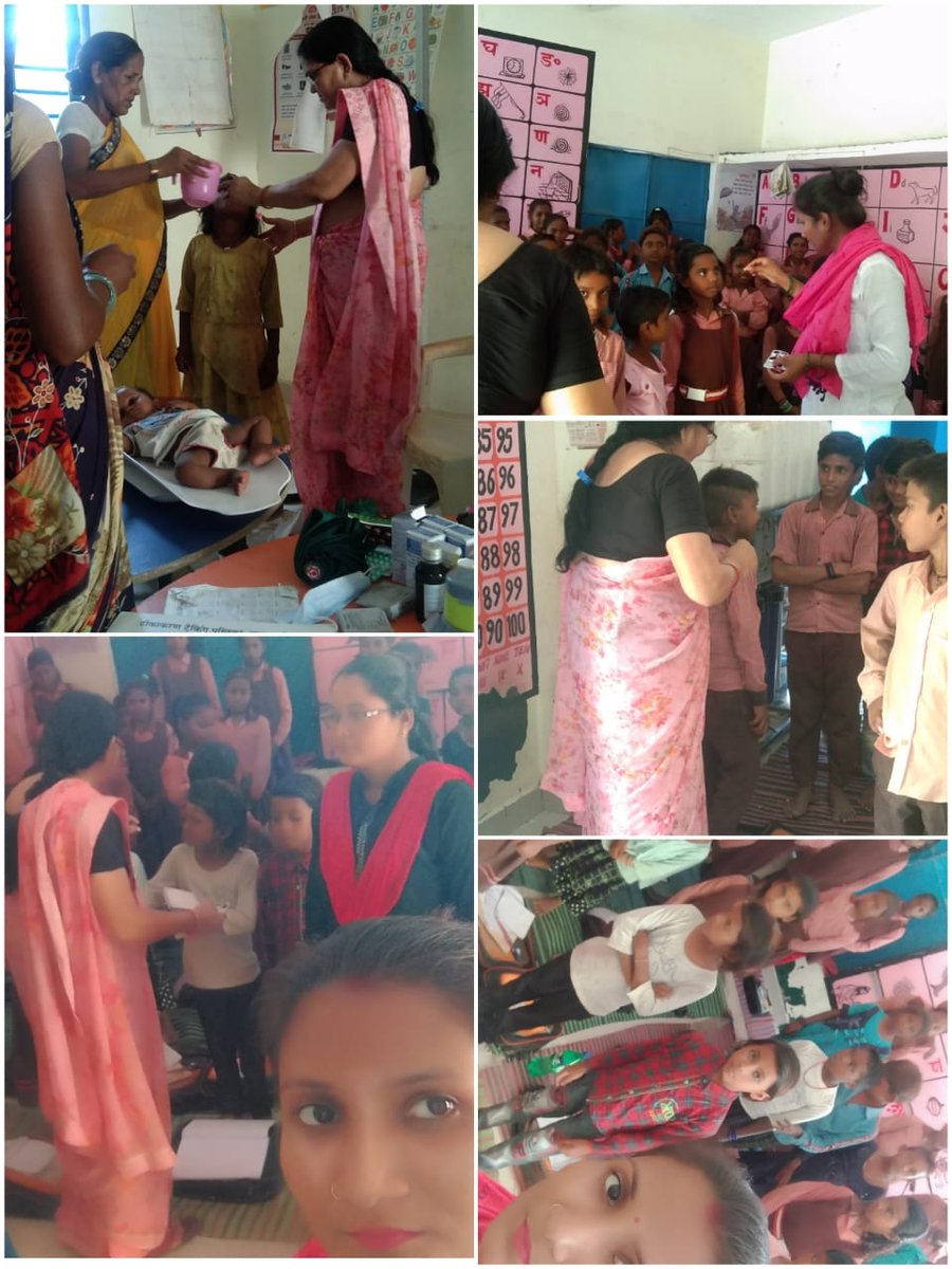 On the day of National Deworming da_Tablet Albendazole distribution at Prathmik Vidyalaya-Chhivlaha of Chitrakoot district. <a href="/nhm_up/">NHM UP</a> <a href="/nhm_fpup/">family Planning cell up</a> <a href="/DmChitrakoot/">Social Media Cell DM Chitrakoot</a> <a href="/DhsChitrakoot/">CMO Office Chitrakoot</a> <a href="/SIFPSA/">SIFPSA</a>