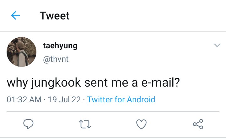 tkoolver's tweet photo. #taekookau where

jungkook and taehyung have a long distance relationship, and everything was okay. or it seemed okay. 

that's until jungkook sends his thoughts and what he truly feels through an e-mail by accident. https://t.co/okMQXK6cxi