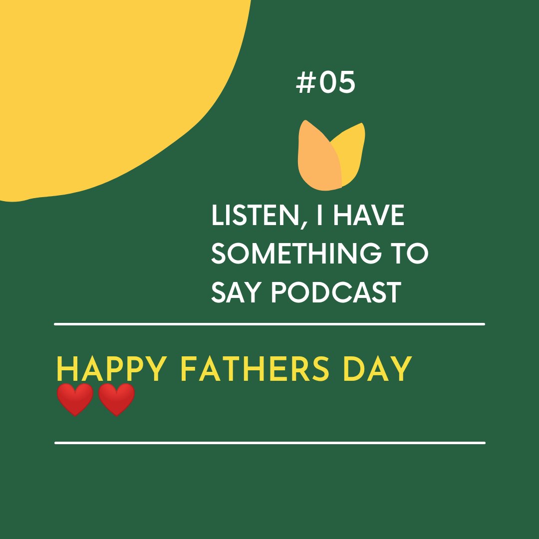 If it's not for fathers, we couldn't make it to this world😌
#happyfathersday2022 
#podcast
#alexnawilbrodamilele 
open.spotify.com/episode/6PvjTH…