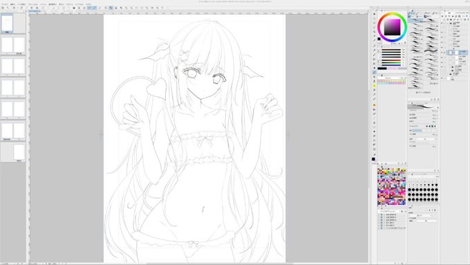 ライブでここまで進みました #今日のライブ進捗 https://t.co/Ok5JzKxb2G 