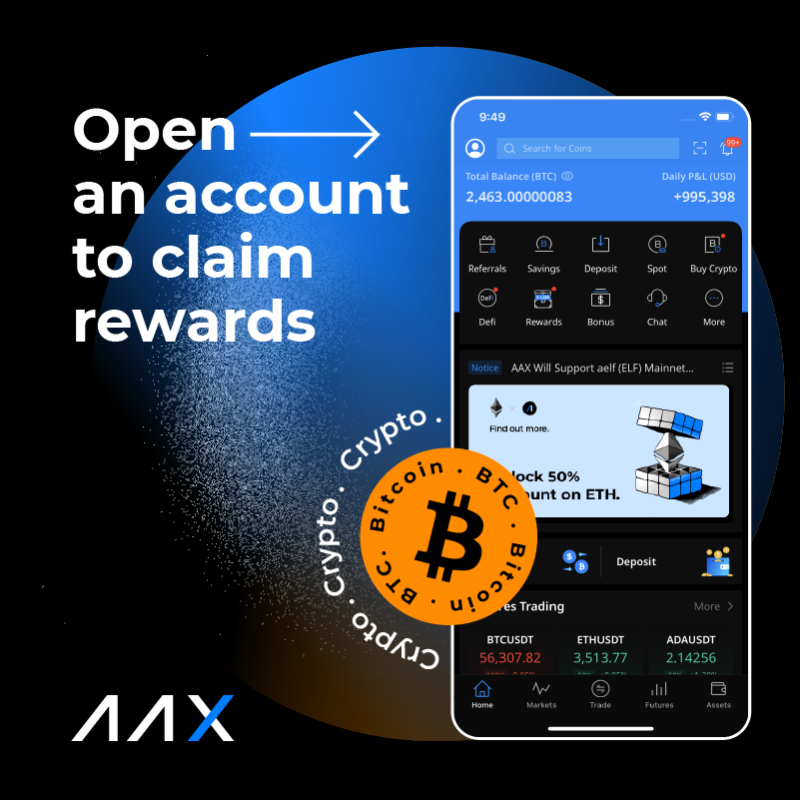 AAXExchange's tweet photo. Surprise! 🎁🎁🎁 #AAX Special Bonus Is Here!
👉Click the link https://t.co/PZv1iWPf1O
👉Sign up with email and complete identification（KYC1）
✅Get 10U💵 for free (no threshold) and it will be credited within one working day! #BTC #ETH #GMT #APE