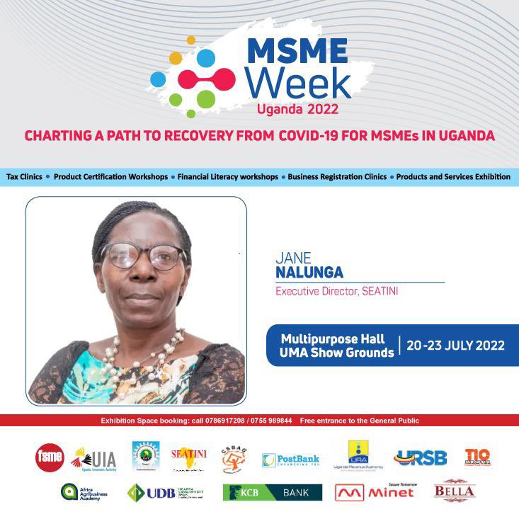 albertKatruGuma's tweet photo. Among so many other discussions Jane Nalunga @SeatiniU Executive Director @SEATINIUGANDA , John Musinguzi Commissioner General @URAuganda , Julius Kakeeto Managing Director @postbankug" with talk Charting a path to recovery from #COVID19 for MSMEs in Uganda".
#MSMEWeek
2/3 https://t.co/AL9ogaWvbV