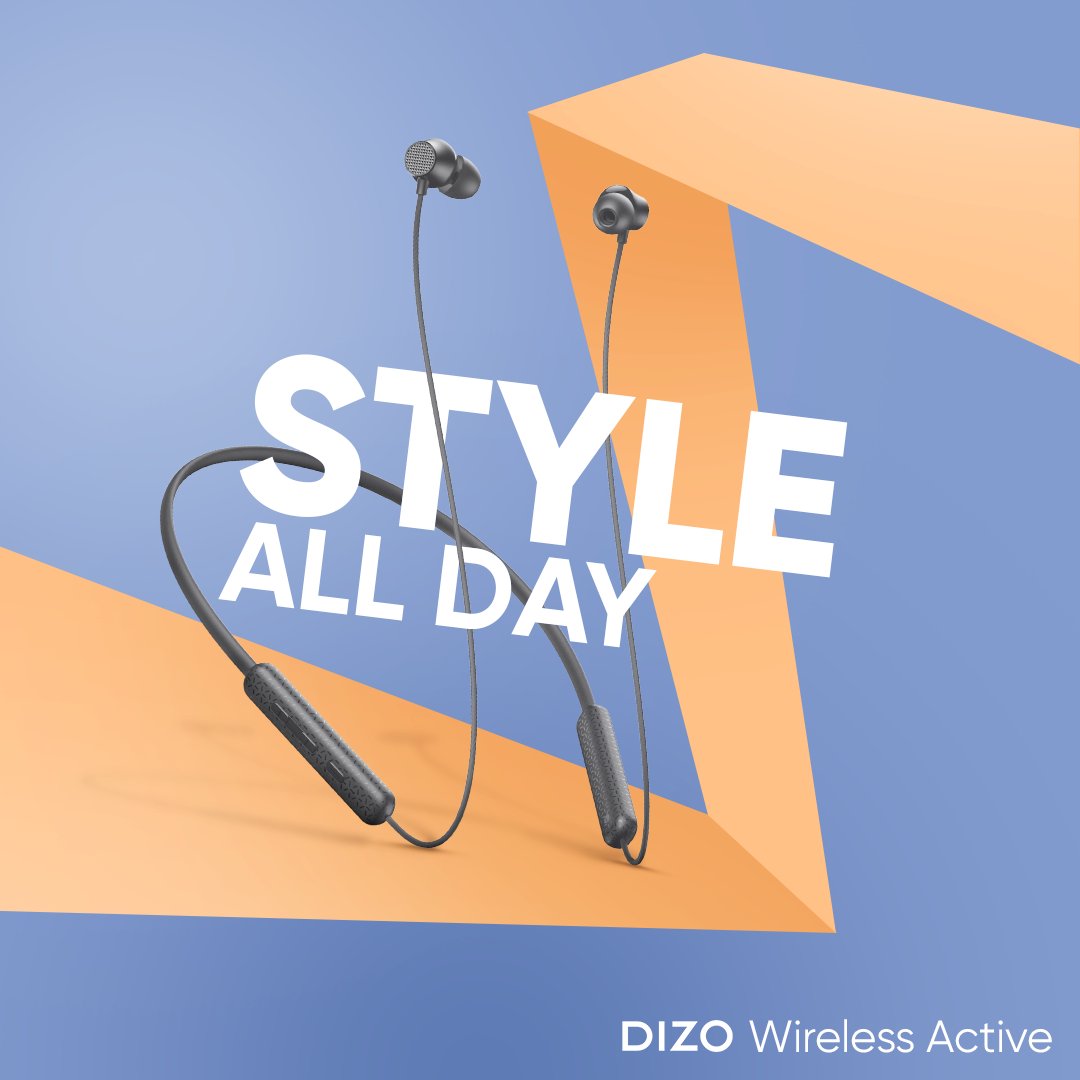 DIZOTech's tweet photo. Comment which of these is more important💬
A. Memory metal that makes the neckband durable
B. Laser engraved texture that easily grabs attention
C. Diamond grid texture behind the buds for style
D. All of the above

If your answer is all of the above, shop #DIZOWirelessActive. https://t.co/PSIdRUqHaI