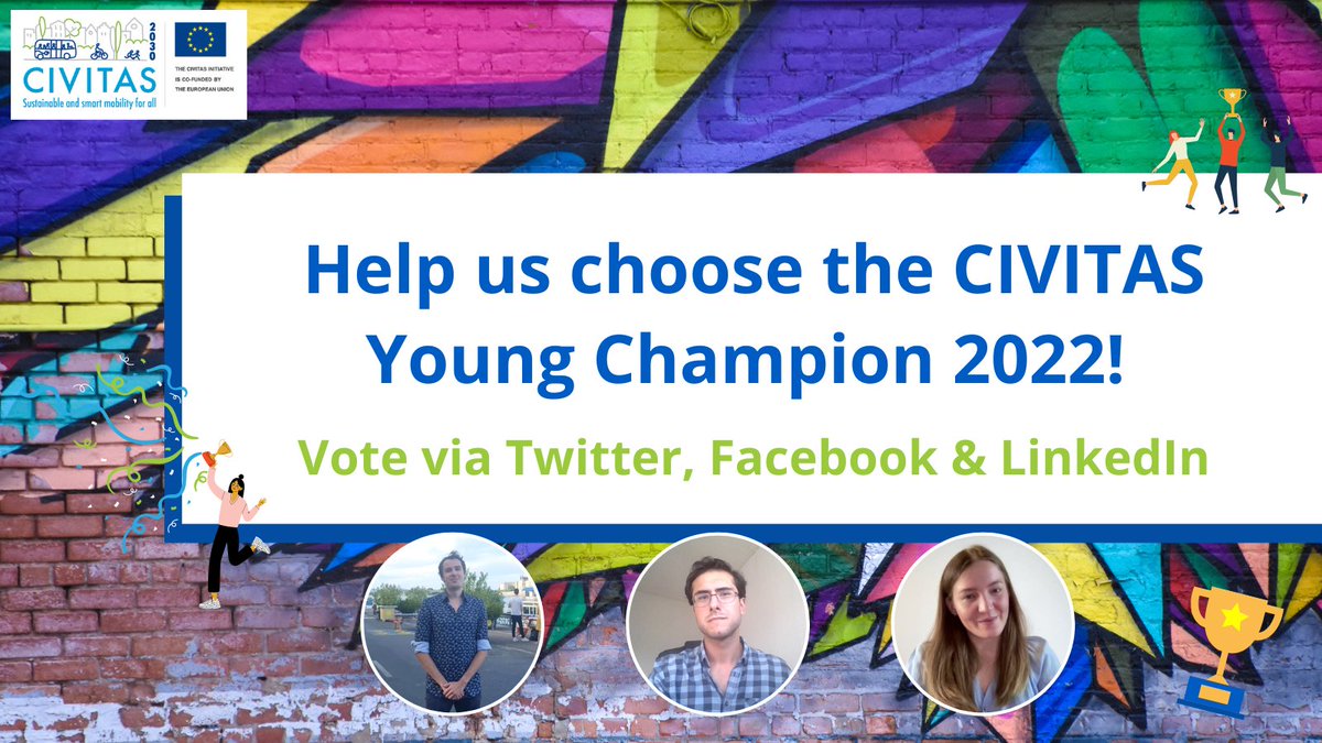 Help us select the first ever CIVITAS Young Champion! 🏆

On 21 July, we'll share videos introducing our 3⃣ finalists. Voting is simple: the finalist whose 📽️ has the most likes, shares &amp; retweets by 28 July wins! 🏁

Check out the finalists ➡️ bit.ly/3RMreJD  #award