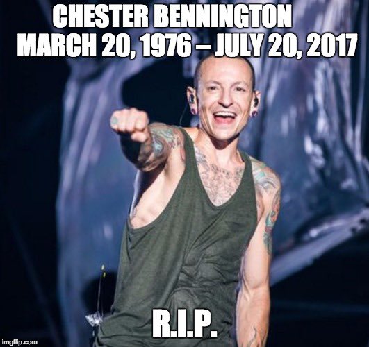 I Still Can’t Believe We Loss Most Talent Icon Legendary Singer Ever Chester Bennington #RIPChesterBennington 🙏🏽🕊😢