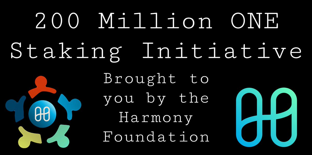 The 200 Million $ONE staking initiative by <a href="/harmonyprotocol/">Harmony 💙</a> has been deployed 🥳🎉🎊🔥💙