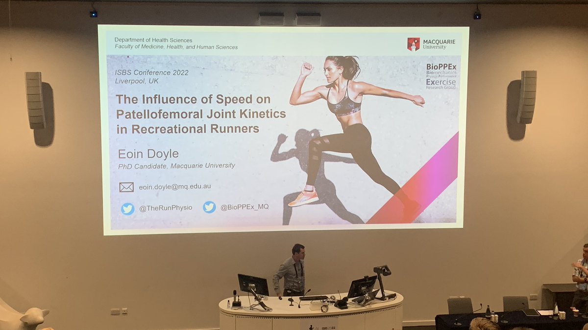 Fantastic presentation by <a href="/TheRunPhysio/">🎽 Eoin Doyle 👟</a> in the New Investigator Award Session <a href="/isbs_conference/">ISBS Annual Conference</a>!! #ISBS2022 #BioPPEx <a href="/Macquarie_Uni/">Macquarie University</a> #biomechanics #science #research #AcademicTwitter