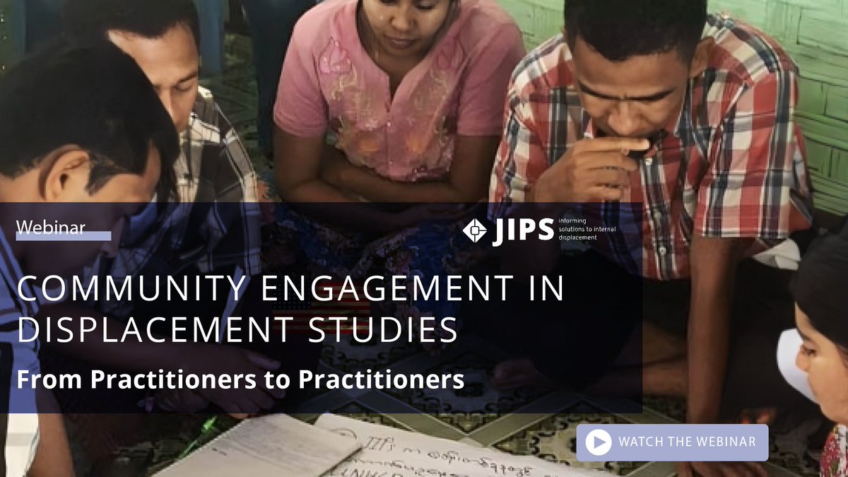 JIPS_profiling's tweet photo. How can we engage with communities during #data collection &amp; analysis in #displacement contexts? What are some barriers &amp; limitations to meaningful participation of communities in data processes? What do we need to do better in the future?

4️⃣key takeaways:https://t.co/uBbmlO0MCb https://t.co/hRK2qbu9Iu